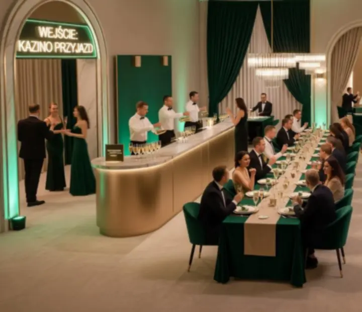 Kinowy przebieg wieczoru Casino Night od wejścia po finał