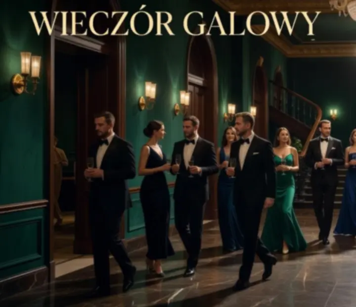 Cinematiczny wieczorny event z oświetleniem sceniczno-casino